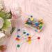 200 Dark Flower Head Straight Sewing Pins for DIY Projects and Quilting - Assorted Colors - Buy Online on SooperMarket.com