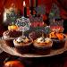 Rsstarxi 24 Pack Halloween Cupcake Toppers Glitter Tombstones Spider Boo Ghost Witch Cupcake Picks Skull Bat Happy Halloween Cake Decoration for Horror Halloween Baby Shower Birthday Party Decorations Design 25 - Buy Online on SooperMarket.com