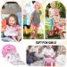Personalized DIY Baseball Cap Set for Girls - Adjustable Glittering Sun Hat with 8 Leaves Stones - Buy Online on SooperMarket.com