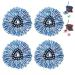 4 Pack Mop Head for EasyWring RinseClean Spin Mop Refill 2 Tank System Only New Version Replacement