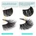 Goo Goo 16mm Siberian 3D Mink Eyelashes 3 Pairs Set - Handmade Crossed Cluster Daily Style - Buy Online on SooperMarket.com