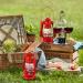 8 Inch Small Red Kerosene Hurricane Lantern Set - Perfect for Christmas Decor, Camping, and Emergency Use (4-Pack) - Buy Online on SooperMarket.com