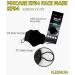 Buy (Pack of 6) Korea Black KF94 Face Masks - Unisex 4-Layer Filters Breathable Adjustable Strap for Dust Protection - Made in Korea - Buy Online on SooperMarket.com