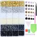 BELICEY 24000pcs Flatback Rhinestones for Crafts Jelly Crystal Rhinestone Round Beads Gems 6 Colors Nail Supplies for Crafts Makeup Face Tumblers DIY Decoration (Pearl3)