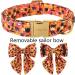 Aring Pet Halloween Dog Collar - Adjustable Cotton X-Small Sweet Orange with Sailor Fly - Perfect for Festive Celebrations! - Buy Online on SooperMarket.com