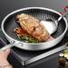 DELURA Saucepan Stainless Steel Pans Cooking Pots Utensils Cookware Set for Kitchen Accessories Skillet Frying Induction Deep Fryer Wok Wok - Buy Online on SooperMarket.com