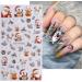 JMEOWIO 3D Embossed Christmas Glitter Nail Art Stickers Decals Self-Adhesive 5D Snowflake Winter Holiday Cute Silver Nail Supplies Nail Art Design Decoration Accessories 4 Sheets - Buy Online on SooperMarket.com