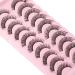 Wiwoseo 3D Russian Strip Lashes - Natural Look, 15MM Wispy & Fluffy, 10 Pairs - Buy Online on SooperMarket.com
