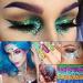 Mermaid Sequins Glitter Gel Set for Body, Hair, Face, Nails - Long Lasting & Waterproof - 10 Colors Available - 2PCS (8 RED) - Buy Online on SooperMarket.com