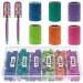 Rolybag Sanding Bands for Nail Drill 240 Pieces 3 Color Coarse Fine Grit Efile Sand Set 80#120#180#240# 2 Pieces 3/32 Inch Nail Drill Bits for Manicures and Pedicures (302 Piece Set)