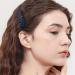 Shimmering Rhinestone Hair Clips - Pink Blue Gray Crystal Snap Barrettes for Women & Girls | Ideal for Party, Wedding & Daily Wear - Buy Online on SooperMarket.com