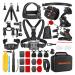XDaowerrs Upgraded 50 in 1 Action Camera Accessories Kit for GoPro Hero11 10 9 8 7 6 5 4/GoPro Max/GoPro Fusion, Insta360, DJI Osmo Action1/2,Xiaomi Yi, APEMAN, AKASO Campark Action Camera and More