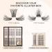 LASHVIEW Mega Volume Cluster Lashes 144 pcs - DIY Reusable Individual Lash Extensions for Super Volume Look - Volume C-10-16 Mix - Soft & Thin Band - Buy Online on SooperMarket.com