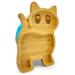 Eco Health Kitten Bamboo Baby Plate Kids and Toddler Suction Cup Bamboo Plate for Babies Non-Toxic and Cool to The Touch Ideal for Baby Weaning Cat Plate (Blue)