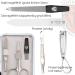 Buy Three Swords Genova 6-Piece Manicure Set | Premium Nail Care Kit in White Synthetic Leather Case | Scissors Clippers Tweezers & Glass Files - Buy Online on SooperMarket.com