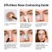 U-Shaped Viral Contour Nose Brush Set | Dual-Ended Makeup Brush & Foundation Sponge for Perfect Contouring | Enhance Your Look with Professional Makeup Tools - Buy Online on SooperMarket.com
