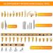 Premium Wood Burning Kit 43PCS  Adjustable Temperature Pen with 36 Tips & Accesories  All in A Deluxe Storage Case - Complete Gift for an Effortlessly Mastering The Art of Pyrography Aluminium Case & Adjustable Temperature Pen - Buy Online on SooperMarket.com