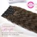 REECHO 5PCS Brown Clip in Hair Extensions 24 Thick Long Loose Waves - HE002 Invisible Lace Weft Natural Soft Hairpieces for Women - C Chocolate Brown - Buy Online on SooperMarket.com