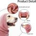 Dog Snood Dog Earmuff for Dog Neck Dog Head Wrap Pet Ears Warmer for Noise Protection Pink Elastic Dog Ear Covers for Shower Grooming Anxiety Relief Ear Defenders Noise for Puppy - Buy Online on SooperMarket.com