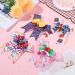 4 Pcs Alphabet Hair Bow Alligator Clips for Girls - Grosgrain Ribbon Hairbows | Kindergarten Back to School Hair Accessories - Buy Online on SooperMarket.com
