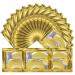 Moulis 24K Gold Collagen Under Eye Masks Skincare Eye Masks for Puffy Eyes Anti Wrinkle Eye Masks for Dark Circles Anti Aging Under Eye Patches Treatment Hydrating (25 Pairs)