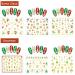 24 Sheets Christmas Nail Art Stickers - Self-Adhesive 3D Snowflake & Santa Gel Decals with Tweezers - Perfect for Christmas Parties - Gold - Buy Online on SooperMarket.com