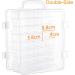 New brothread Double-Sided Storage Organizer/Box with Total 48 Adjustable Compartments  Removable Dividers for Embroidery and Sewing Threads  Embroidery Floss  Needles  Beads  Small Crafts & Toys - Buy Online on SooperMarket.com