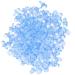 200 pieces of baby nipples for baptism decorative accessories for birthday present mini decoration with acrylic material compact and transparent (blue)
