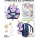 Naturally KIDS Small Unicorn Backpack for 3-4 Year Old Girls - Purple Toddler Backpack with Stuffed Animal - Perfect Gift for Girls - Includes Pockets & Reflective Logo - Buy Online on SooperMarket.com