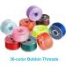 Xiphum 37Pcs Premium Bobbins Set with 36-Color Sewing Threads and Scissor - Compatible with Bro-Ther/Ja-Nome/Elna/Baby-Lock/Sin-ger - Buy Online on SooperMarket.com