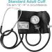 HealthSmart Manual Blood Pressure Monitor Kit with Attached Stethoscope - Standard Cuff Size 10-14 Inches, Black, Adult - Buy Online on SooperMarket.com