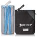 VENTURE 4TH Quick Dry Travel Towel - Fast Drying Ultra Soft Microfiber Towels - Essential for Camping, Backpacking, Yoga, Swimming, Gym, Sports and Beach - 3 Compact Sizes Gray Blue Large 31.5" x 60"