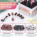 Onism 25Pcs Nail Drill Bits Set - Professional Tungsten Carbide & Ceramic Nail Tools for Manicure/Pedicure Acrylic & Gel Polish Remover - Includes Nail Tool Box & Pink Sanding Bands - Buy Online on SooperMarket.com