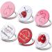 Berlune 6 Pieces Nurse Gifts for Women Nurse Compact Mirror Nurse Appreciation Gifts Bulk Double Sided 1x/2x Magnifying Metal Pocket Makeup Mirrors for Nurse Week Graduate Gifts