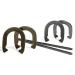 Franklin Sports Horseshoes Sets - Metal Horseshoe Game Sets for Adults + Kids - Official Weight Steel Horseshoes - Beach + Lawn Horseshoes Sets - Sets Include (4) Horseshoes and (2) Ground Stakes Starter