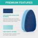 Non-Scratch Dishwand Refill with Handle - 6 Heavy Duty Refills & Replacement Sponge Heads Set - Soap Control Scrubbers for Dishwashing - Blue - Buy Online on SooperMarket.com