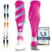 Diasports runstars compression socks for sports running marathon and triathlon |RunStars Premium compression socks with even compression and reinforced heel for women and men Rosa S