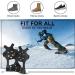 Rhino Valley Ice Cleats Spikes Crampons - Stainless Steel Ice Grips for Men & Women - Anti Slip Traction Cleats for Hiking & Outdoor Activities - Buy Online on SooperMarket.com