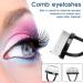 2pcs Eyelash Combs & Separator Tool - Metal Lash Comb for Individual Lashes & Extensions - Foldable Black Mascara Separator - Buy Online on SooperMarket.com