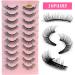 7D01 Russian Strip Lashes 10 Pairs - Reusable & Natural Look Faux Mink Lashes - Buy Online on SooperMarket.com
