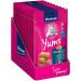 Vita power cat yums cat snack with salmon extra meaty with visible filling support skin and fur in storage size without the addition of sugar and cereals (9x 40g) salmon + omega 3