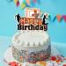 Basketball Cake Topper - Happy Birthday Shield | Sports Theme Decor for Young Girls - Buy Online on SooperMarket.com