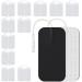 AUVON TENS Unit Replacement Pads 2 x 4 24 Pcs Reusable Latex-Free Large Size Electrodes Non-irritating Design with Upgraded Sticky Electrode Pads Gel for Electrotherapy