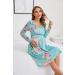 OUGES Womens V-Neck Maternity Nursing Dress with Pockets - Long Sleeve Floral D - Buy Online on SooperMarket.com