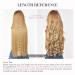 REECHO Invisible Wire Hair Extensions | Curly Wavy Secret Hairpiece 20 Inch - Light Blonde - Buy Online on SooperMarket.com