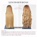 REECHO Invisible Wire Hair Extensions - 16 Inch Curly Wavy Headband Hairpiece for Women - Adjustable & Secure Clips - Buy Online on SooperMarket.com