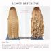 REECHO Invisible Wire Hair Extensions | Adjustable Size Secret Hairpiece for Women | 24 Inch Light Blonde | Removable Clips | Pack of 1 - Buy Online on SooperMarket.com