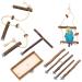 9-piece bird cage accessory set for budgies & Co. For the special species-appropriate bird keeping