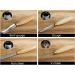 BeaverCraft Wood Carving Chisel Set SC01 - Complete Gouge Tools Kit with Rolling Pouch and Leather Strop Polishing Compound - Radial Gouges, Flat Chisel, Bent Gouge - Buy Online on SooperMarket.com