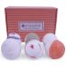 Relaxing Bath Bombs Gift Set  6 Large 4.5oz Fizzies Made in USA with All Natural Organic Shea Butter  Sunflower Oil and Sea Salts  Experience Home Spa & Soothe Your Skin